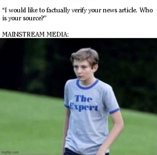 Experts Say... | image tagged in experts say,memes,new,funny,humor,mainstream media | made w/ Imgflip meme maker