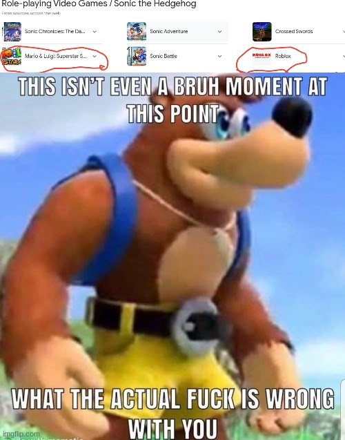 Google stupid | image tagged in this isn't even a bruh moment at this point,sonic the hedgehog,mario,roblox | made w/ Imgflip meme maker