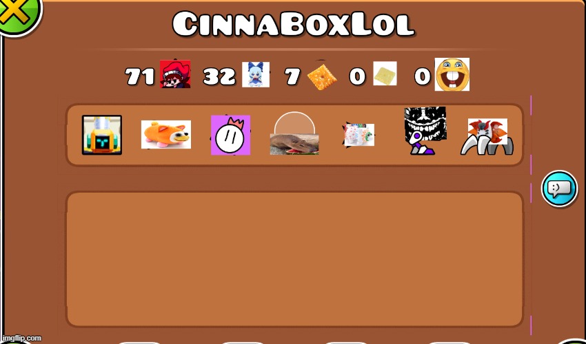 rate my geometry dash profile | made w/ Imgflip meme maker