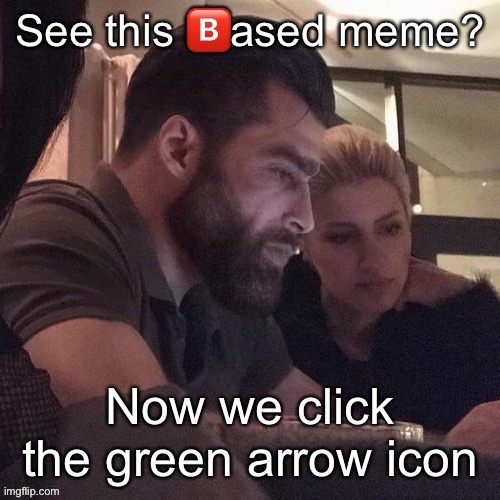 „Technically the upvote button isn’t green until you press it“ bro sthu | made w/ Imgflip meme maker