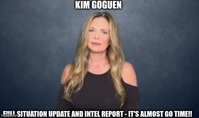 Kim Goguen:  Full Situation Update and Intel Report - It's Almost GO Time!! (Video) 