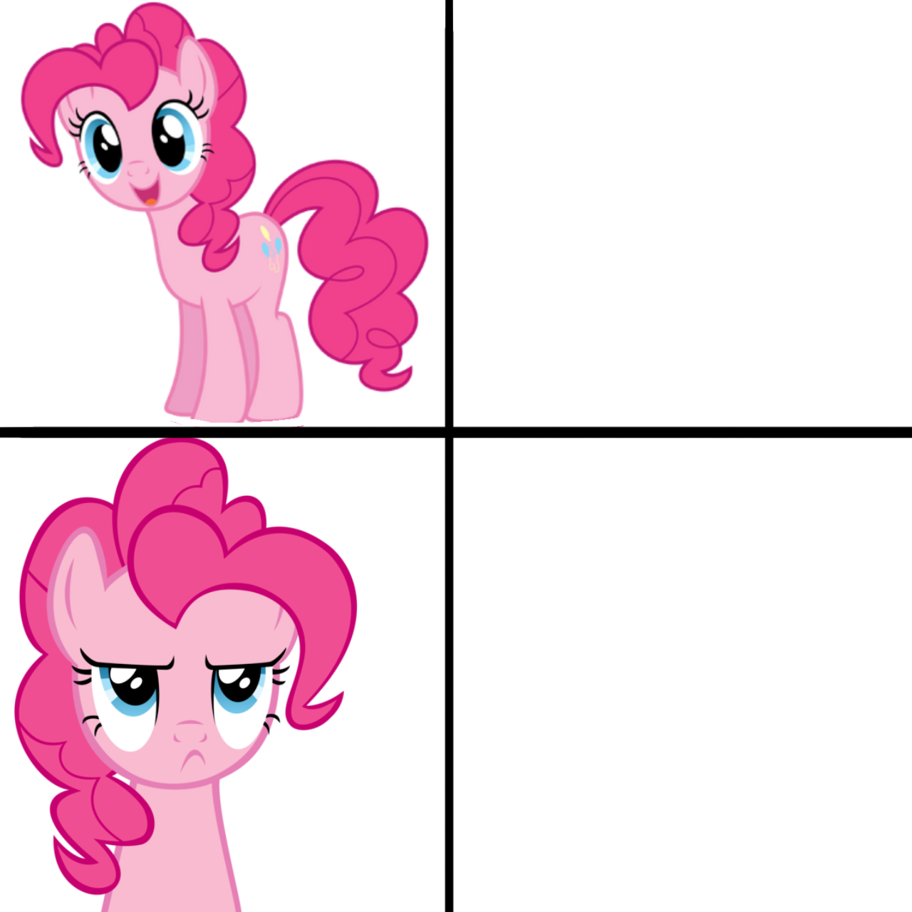 High Quality Pinkie Pie is disappointed Blank Meme Template