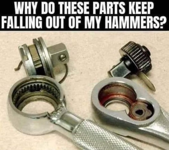 Why? | image tagged in hammers,tools,kewlew | made w/ Imgflip meme maker