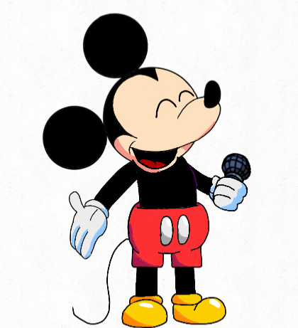 High Quality FNFVMM Mickey up pose Blank Meme Template