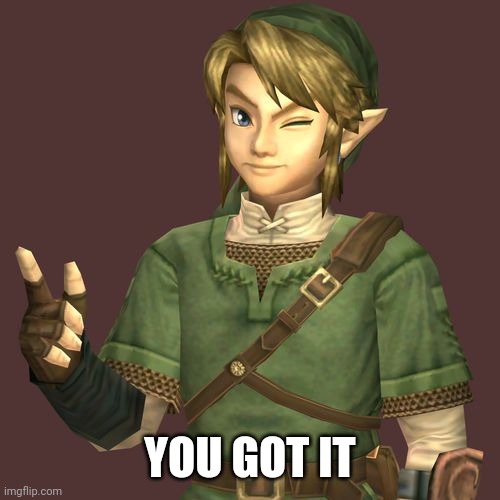 Zelda | YOU GOT IT | image tagged in zelda | made w/ Imgflip meme maker