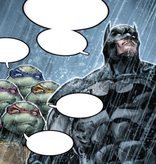 High Quality turtles repeating to batman Blank Meme Template