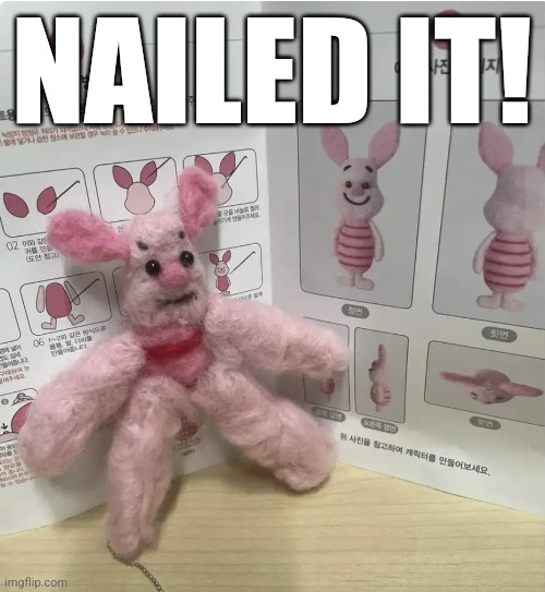 Nailed it | NAILED IT! | image tagged in nailed it | made w/ Imgflip meme maker
