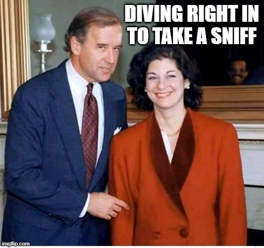 Biden | DIVING RIGHT IN
TO TAKE A SNIFF | image tagged in biden | made w/ Imgflip meme maker