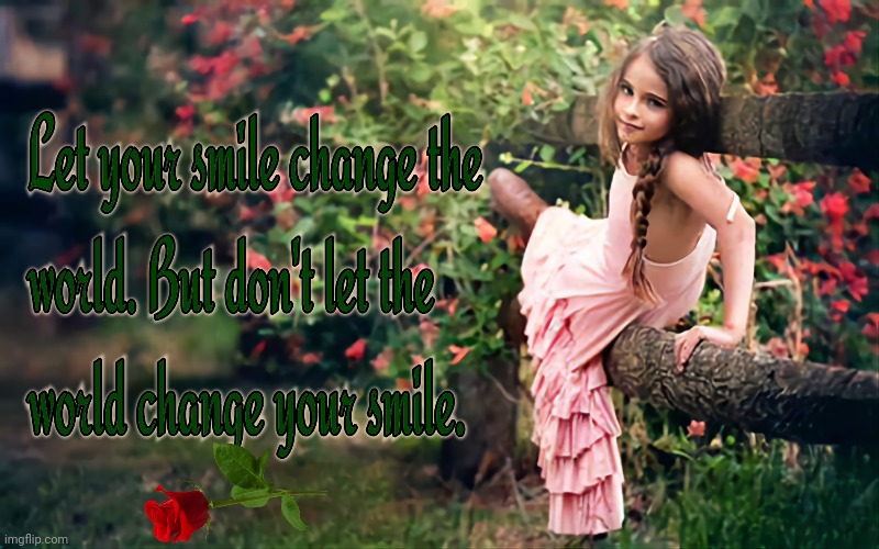 Smiles in a Harsh World :) | image tagged in wisdom,smile,happiness | made w/ Imgflip meme maker