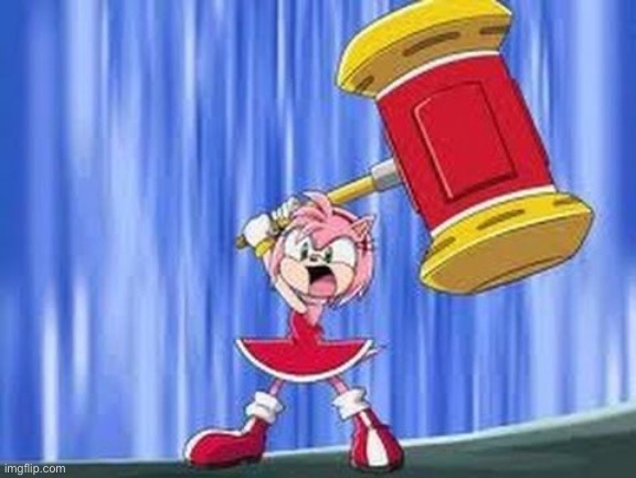 Angry Amy Rose | image tagged in angry amy rose | made w/ Imgflip meme maker