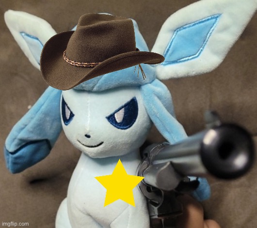 Sheriff glaceon | image tagged in glaceon_fu | made w/ Imgflip meme maker