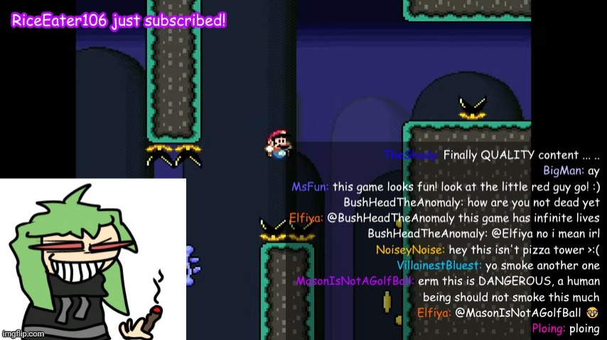 old image of Cory streaming Mario and smoking da veed | made w/ Imgflip meme maker
