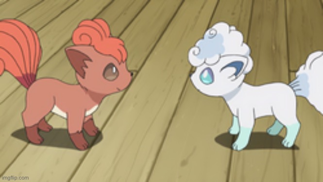 Vulpix and alolan vulpix | image tagged in vulpix and alolan vulpix | made w/ Imgflip meme maker