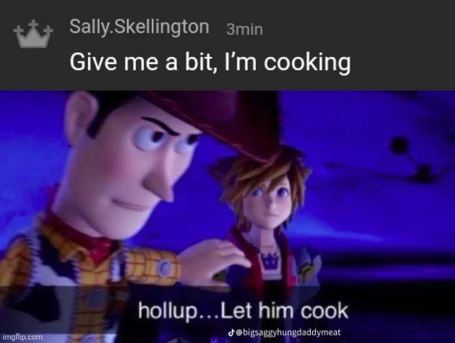 Holl up let him cook | image tagged in holl up let him cook | made w/ Imgflip meme maker