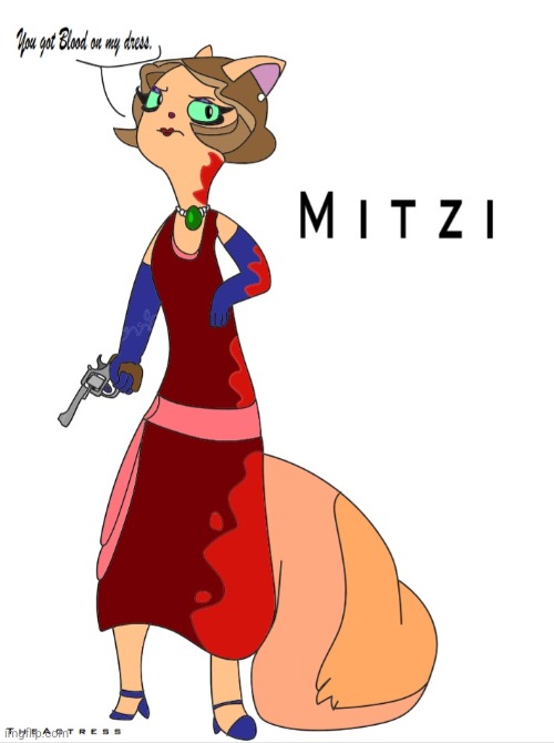 Today we have Mitzi May from lackadaisy. Again. Redone. Looks a lot better. | image tagged in cartoon,artwork,art,anti furry,furry,comics/cartoons | made w/ Imgflip meme maker