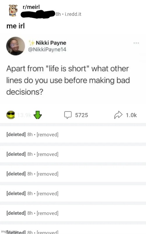 [deleted] 8h • [removed] | made w/ Imgflip meme maker