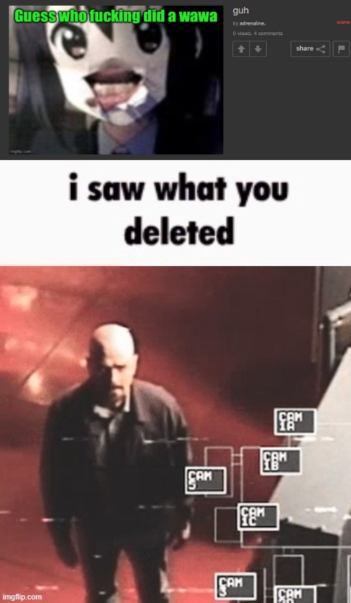 i saw what you deleted | made w/ Imgflip meme maker