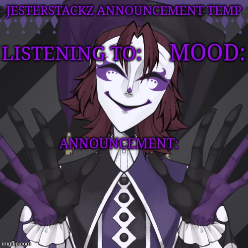 My announcement temp Blank Meme Template