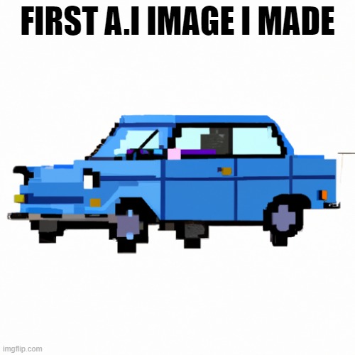 8-bit trabant | FIRST A.I IMAGE I MADE | made w/ Imgflip meme maker