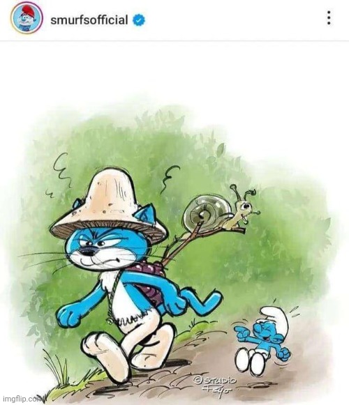 Smurf cat drawing | image tagged in smurf cat drawing | made w/ Imgflip meme maker