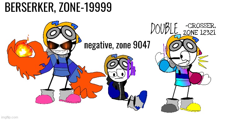 Some new alternates, and tanks to Holograpic_sapphire, negative got revived, and doublecrosser was made :D | image tagged in multiverse | made w/ Imgflip meme maker