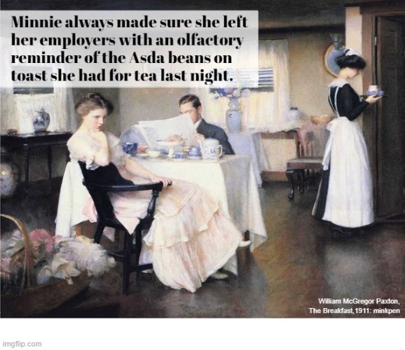 Fart | image tagged in artmemes,art memes,class,maid,rich,poor | made w/ Imgflip meme maker