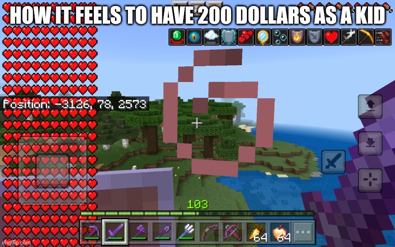 HOW IT FEELS TO HAVE 200 DOLLARS AS A KID | made w/ Imgflip meme maker