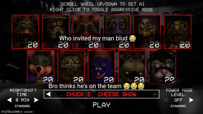 Who invited my man blud 😭; Bro thinks he's on the team 😭😭😭 | made w/ Imgflip meme maker