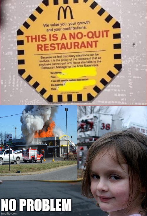 Burn Mutha | NO PROBLEM | image tagged in memes,disaster girl | made w/ Imgflip meme maker