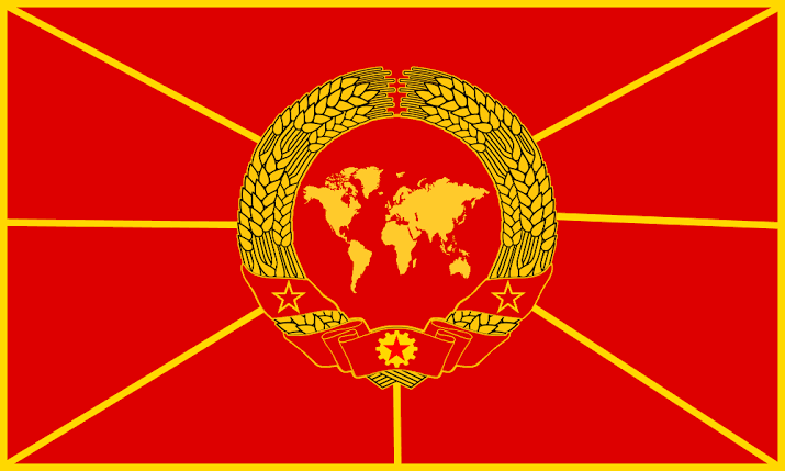 WUSSR (World USSR) | SWR/WSR (Socialist World Republic) flag Blank Meme Template
