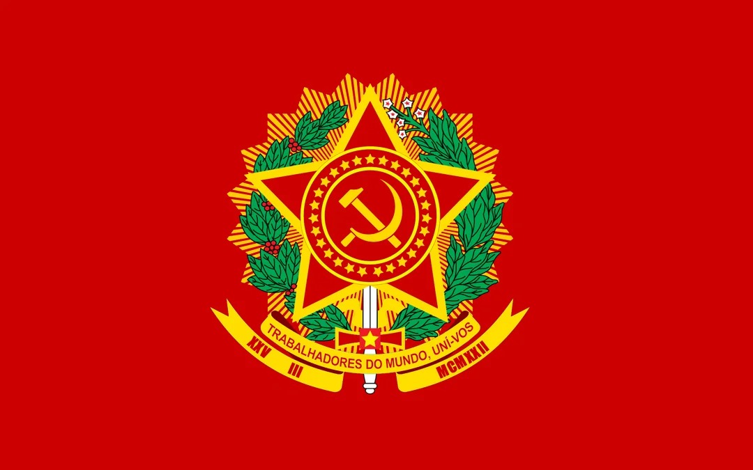 SFR Brazil (Socialist Federative Republic of Brazil) flag Blank Meme Template