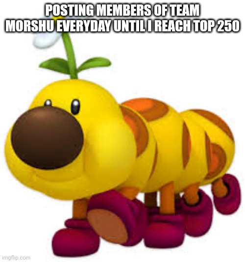 Day 17 | POSTING MEMBERS OF TEAM MORSHU EVERYDAY UNTIL I REACH TOP 250 | image tagged in wiggler vibe | made w/ Imgflip meme maker