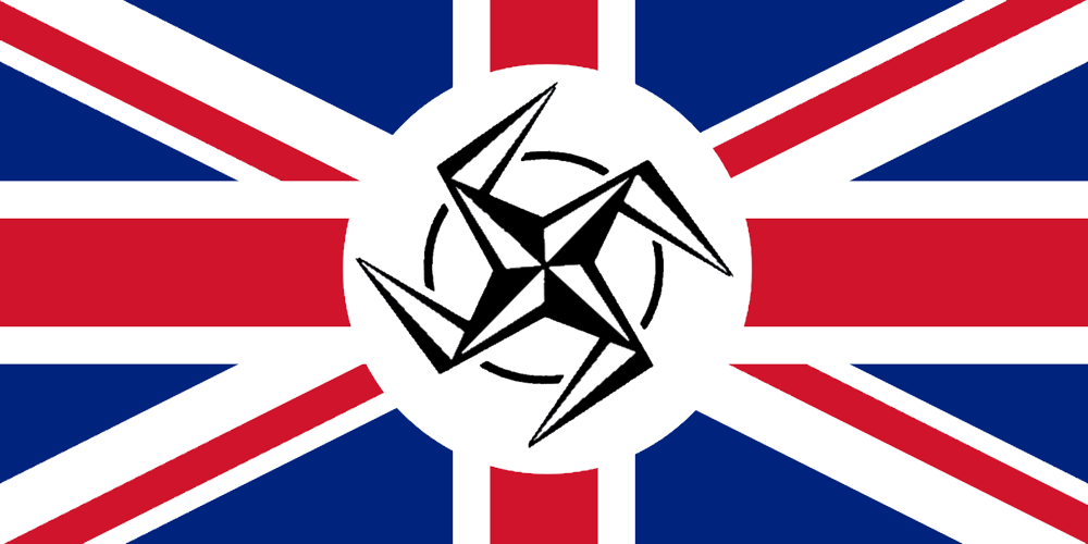 High Quality NaziNATO UK/Britain/England flag Blank Meme Template