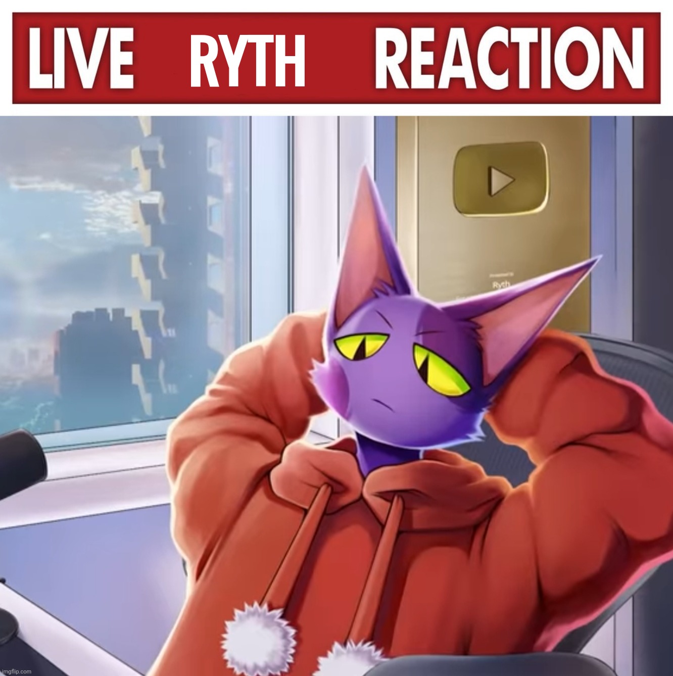 High Quality Live ryth reaction Blank Meme Template