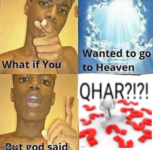 What if you wanted to go to Heaven | image tagged in what if you wanted to go to heaven | made w/ Imgflip meme maker