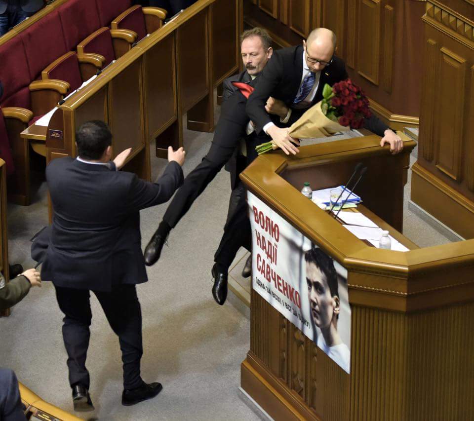High Quality Yatsenyuk is taken from the stand Blank Meme Template