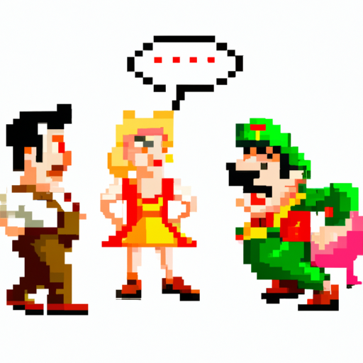 Mario saying something and Luigi kicks him out but bowser and pe Blank Meme Template