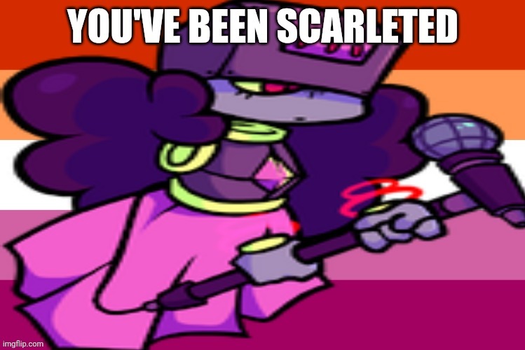 You've been scarleted | image tagged in you've been scarleted | made w/ Imgflip meme maker