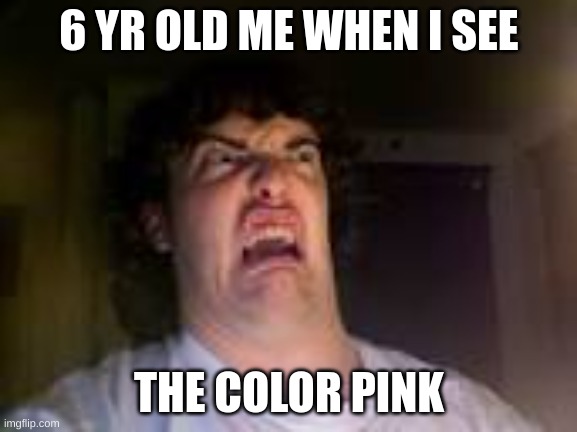 All of us did it | 6 YR OLD ME WHEN I SEE; THE COLOR PINK | image tagged in memes | made w/ Imgflip meme maker