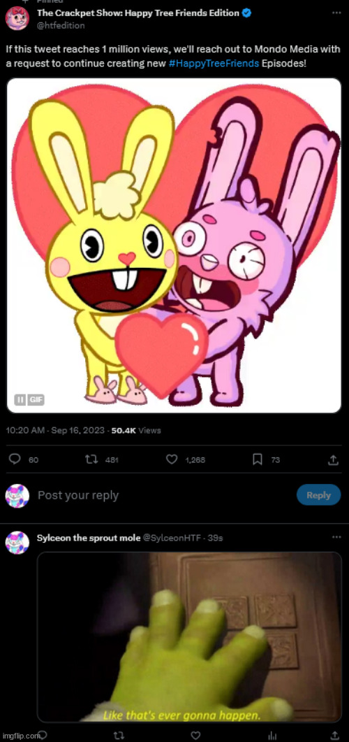 i bet its never gonna happen tbh | made w/ Imgflip meme maker