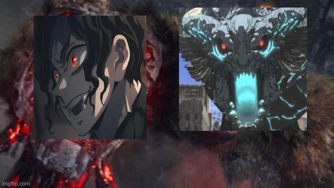 Kaiju Boy Defeats Muzan | image tagged in anime,godzilla,demon slayer | made w/ Imgflip meme maker