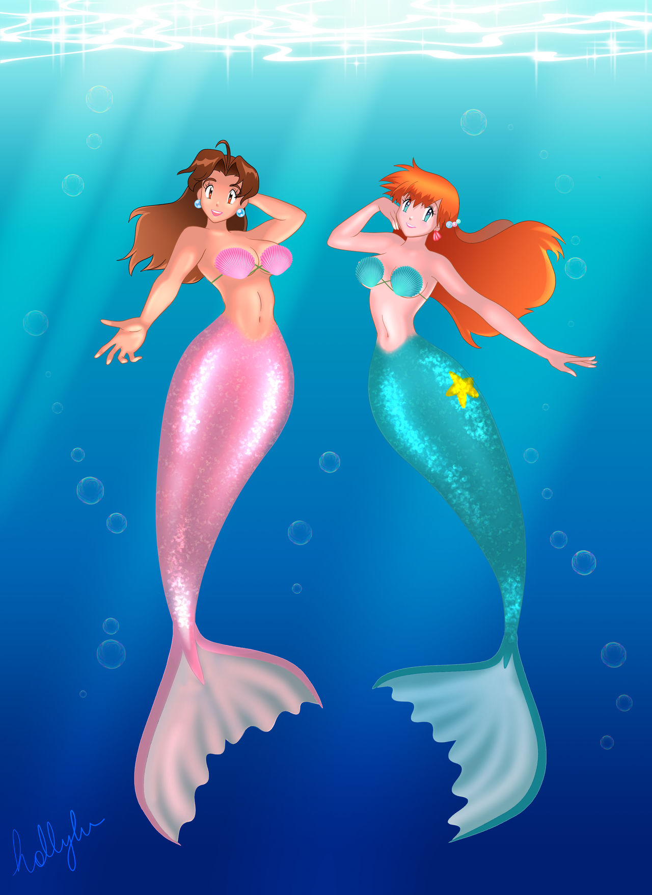 nintendo mermaids Blank Meme Template