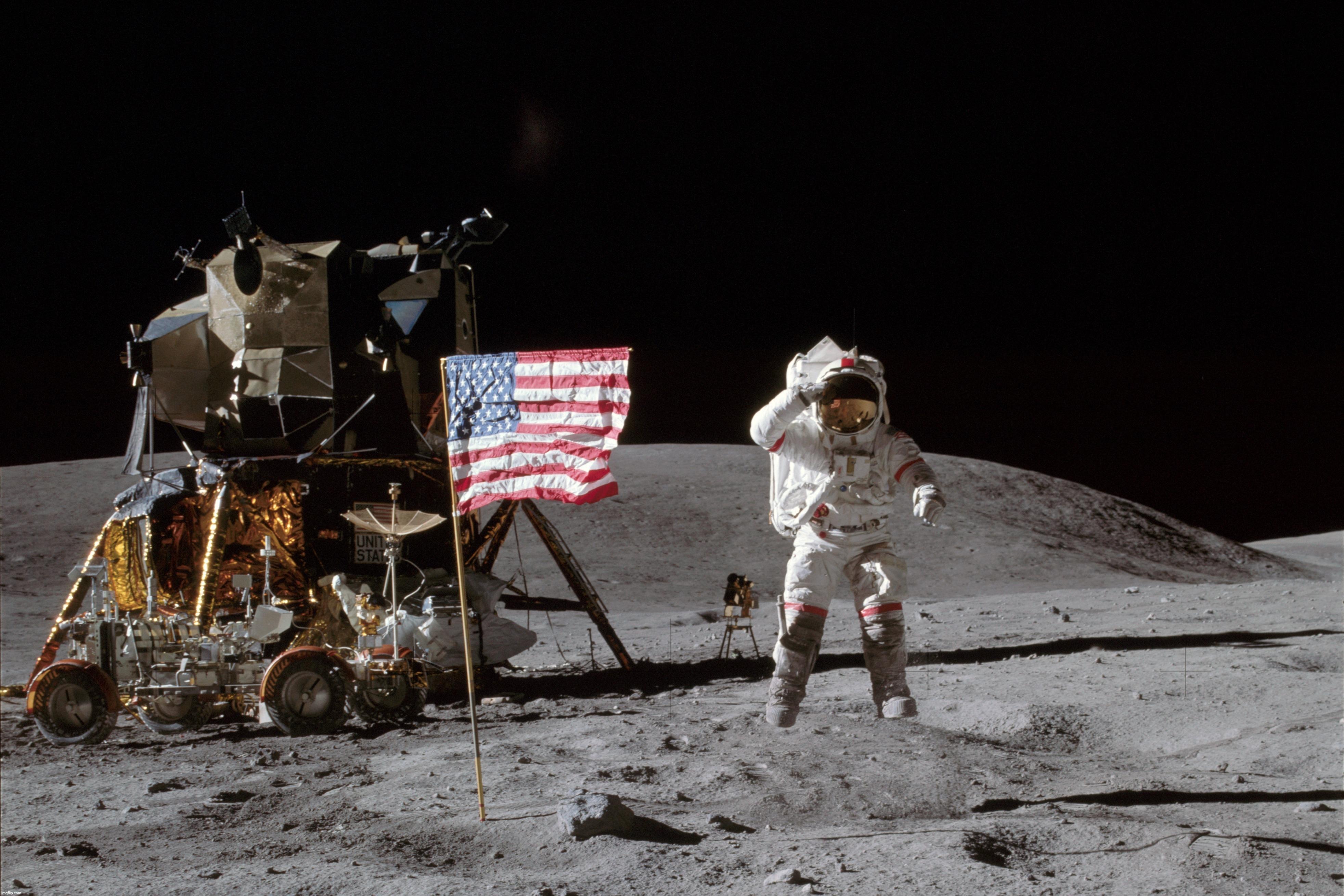 image tagged in man on the moon,moon landing | made w/ Imgflip meme maker