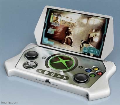 Alternative universe: Xbox Zune (What If Xbox Had a Handheld Console) | made w/ Imgflip meme maker
