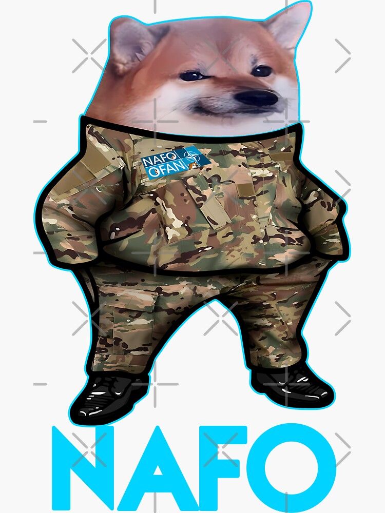 High Quality NAFO dog Blank Meme Template