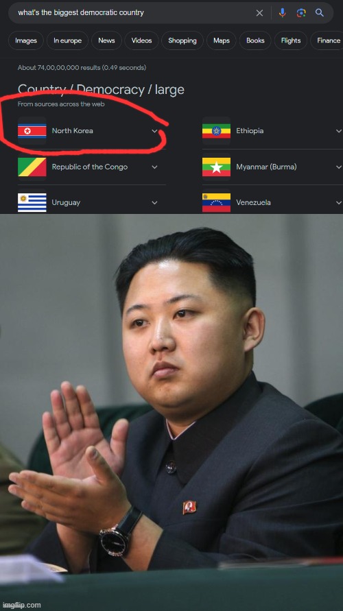 how come nk popped up and its the first one to pop up | image tagged in kim jong un,idk | made w/ Imgflip meme maker