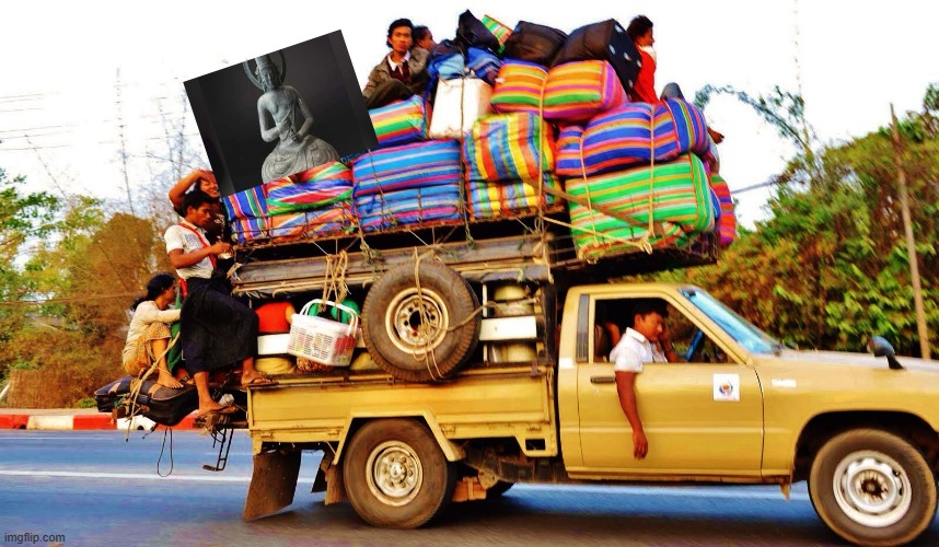 Hey is that the 1.5 million dollar Buda on the way to the scrap yard? | image tagged in illegal aliens | made w/ Imgflip meme maker