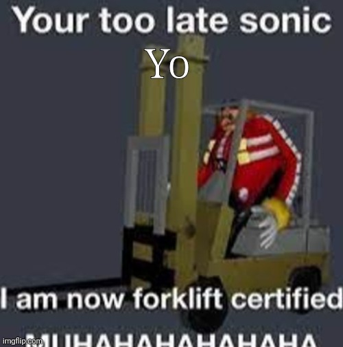 Your too late sonic | Yo | image tagged in your too late sonic | made w/ Imgflip meme maker