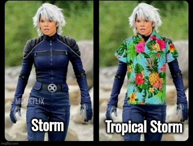 I Love Halle Berry | Storm; Tropical Storm | image tagged in x men,storm,halle,hurricane,well yes but actually no,movie humor | made w/ Imgflip meme maker