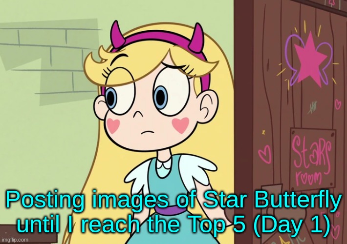 Day 1 | Posting images of Star Butterfly until I reach the Top 5 (Day 1) | image tagged in star butterfly | made w/ Imgflip meme maker